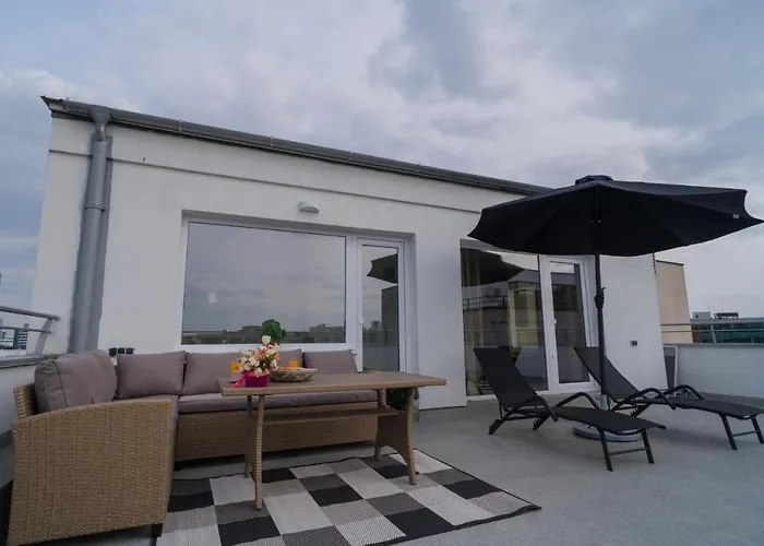 Apartmán Penthouse With Huge Rooftop Terrace & View